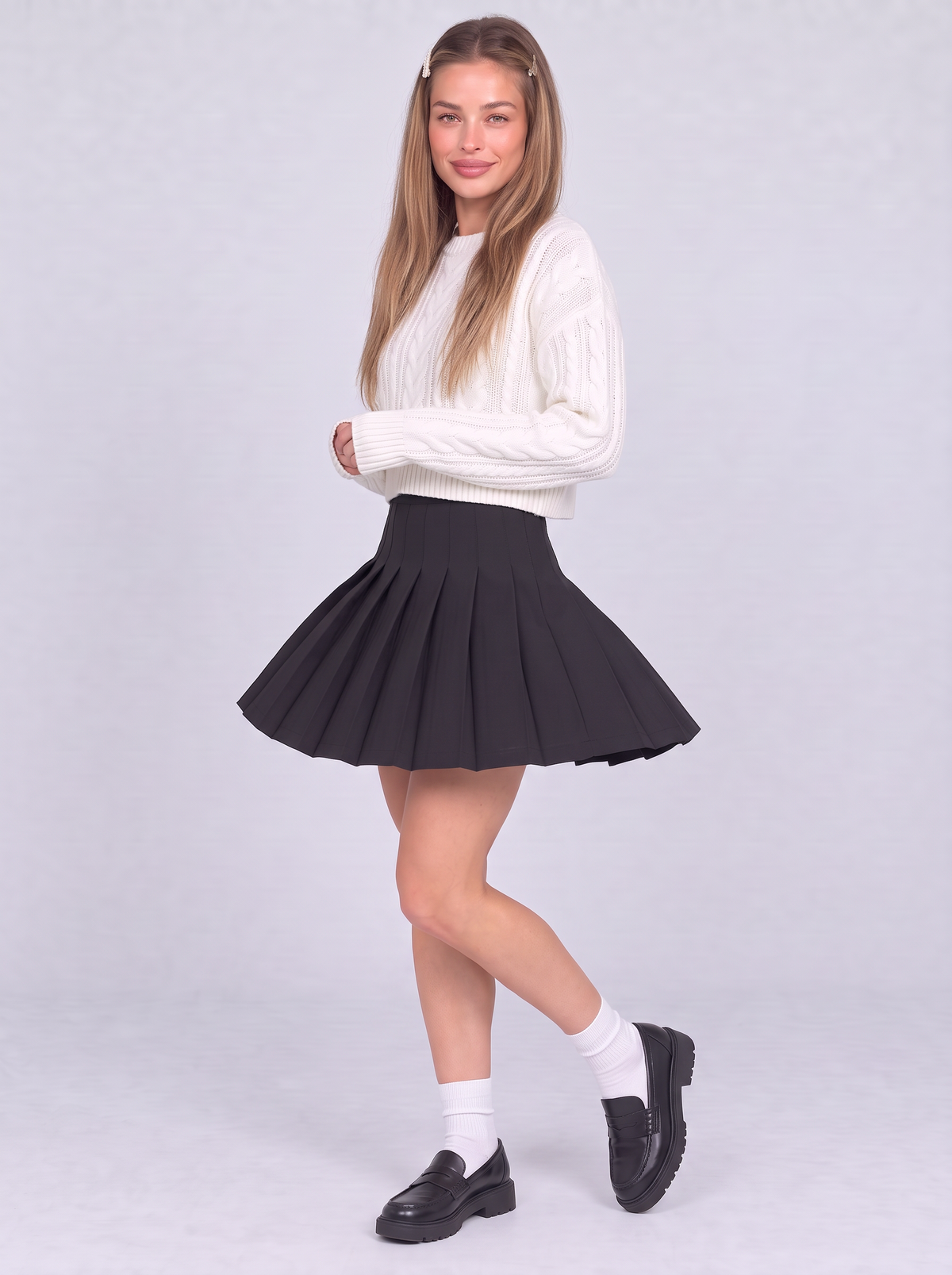 Sorbonne Pleated Mini Skirt by Joeve Paris - view 1