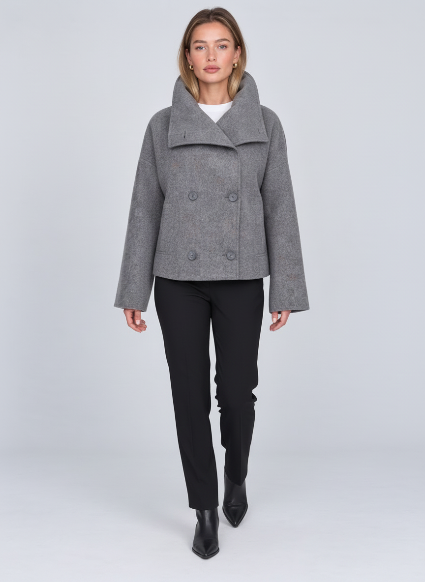 Raspail Cropped Cotton Trench by Joeve Paris - view 1