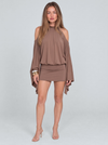 Pigalle Jeweled Open-Back Mini Dress by Joeve Paris - view 2