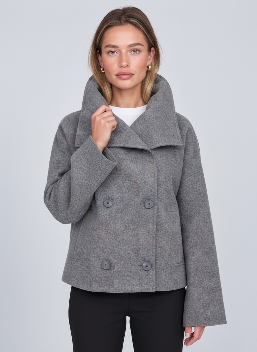 Raspail Cropped Cotton Trench by Joeve Paris - view 2