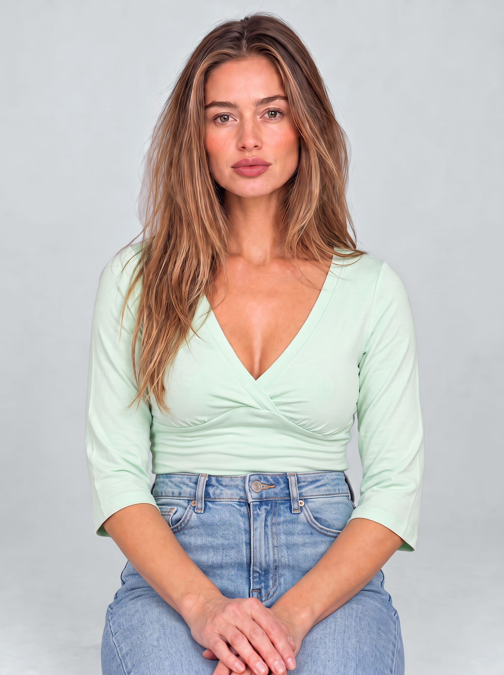 Dauphine Ruched Wrap Top by Joeve Paris - view 2