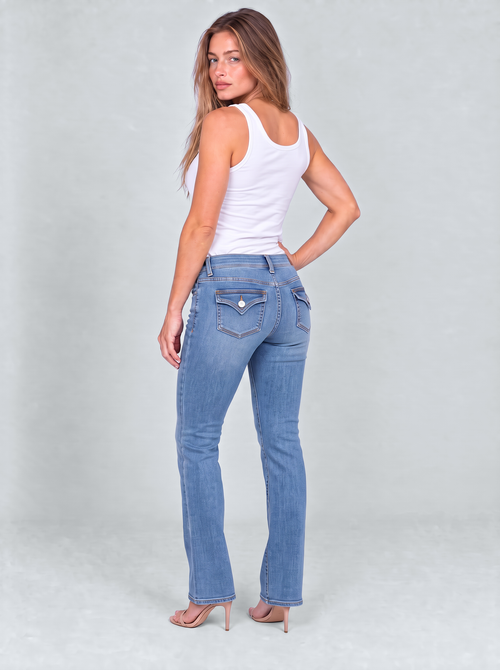 Bastille Low-Rise Bootcut Jeans by Joeve Paris - view 2