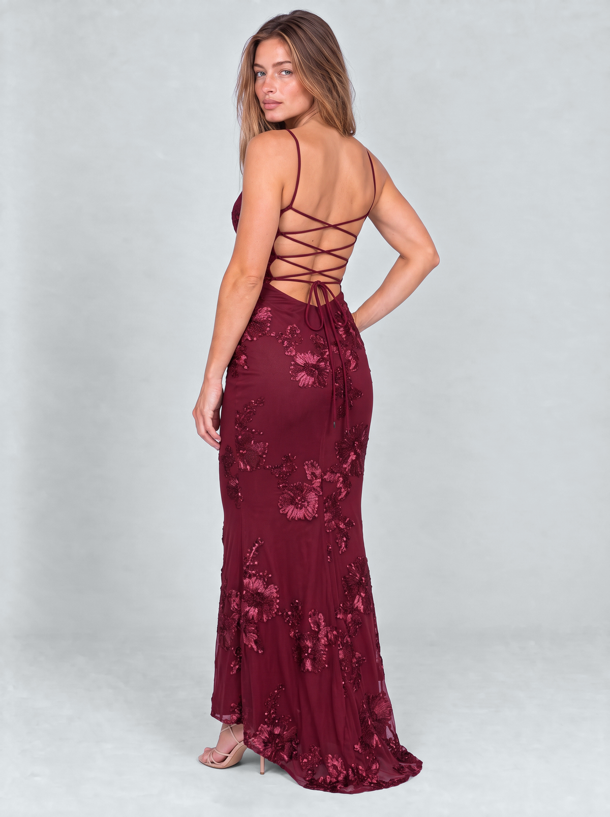 Vendôme Embroidered Mermaid Gown by Joeve Paris - view 3