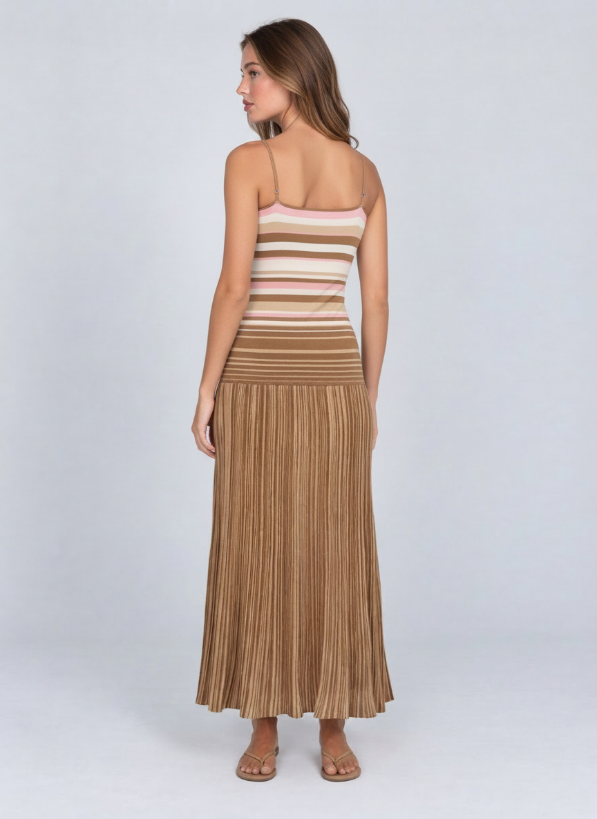 Bercy Striped Knit Maxi Dress by Joeve Paris - view 3