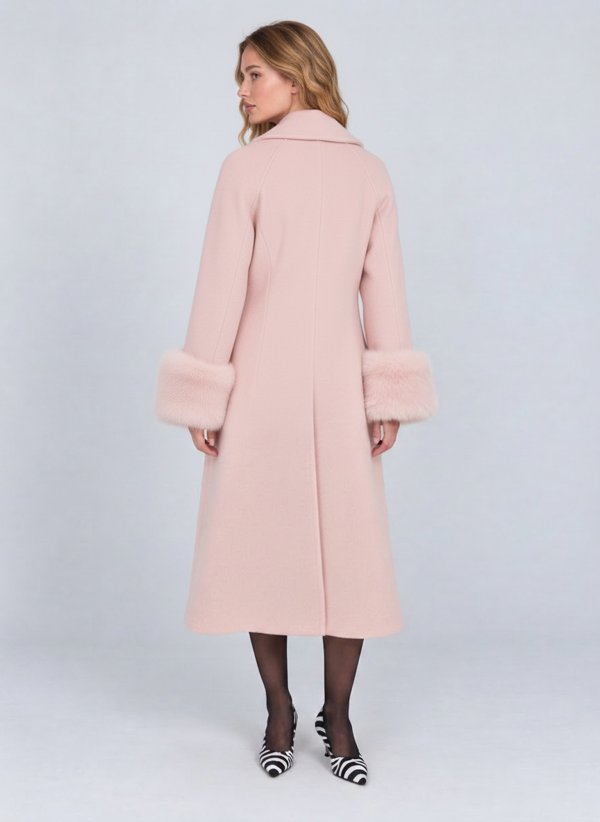 Saint-Honoré Bow Collar Long Coat by Joeve Paris - view 3