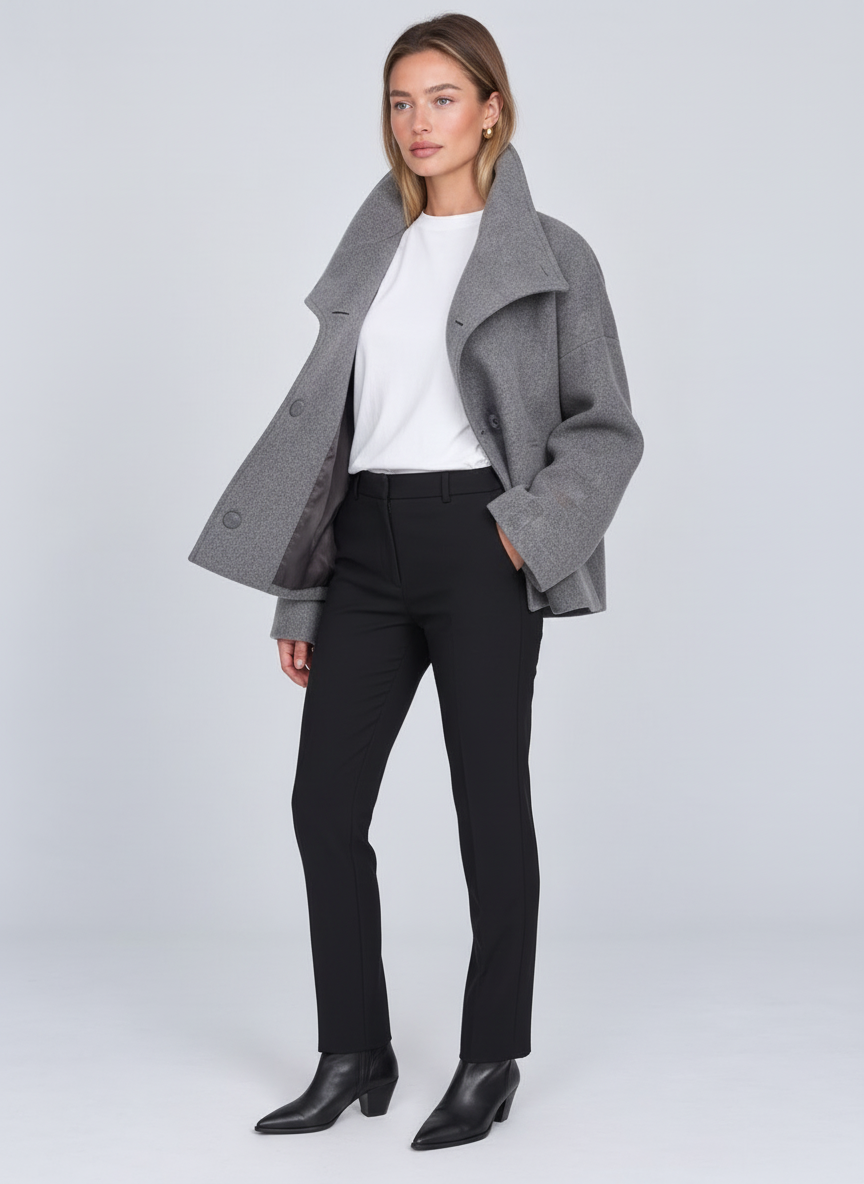 Raspail Cropped Cotton Trench by Joeve Paris - view 3
