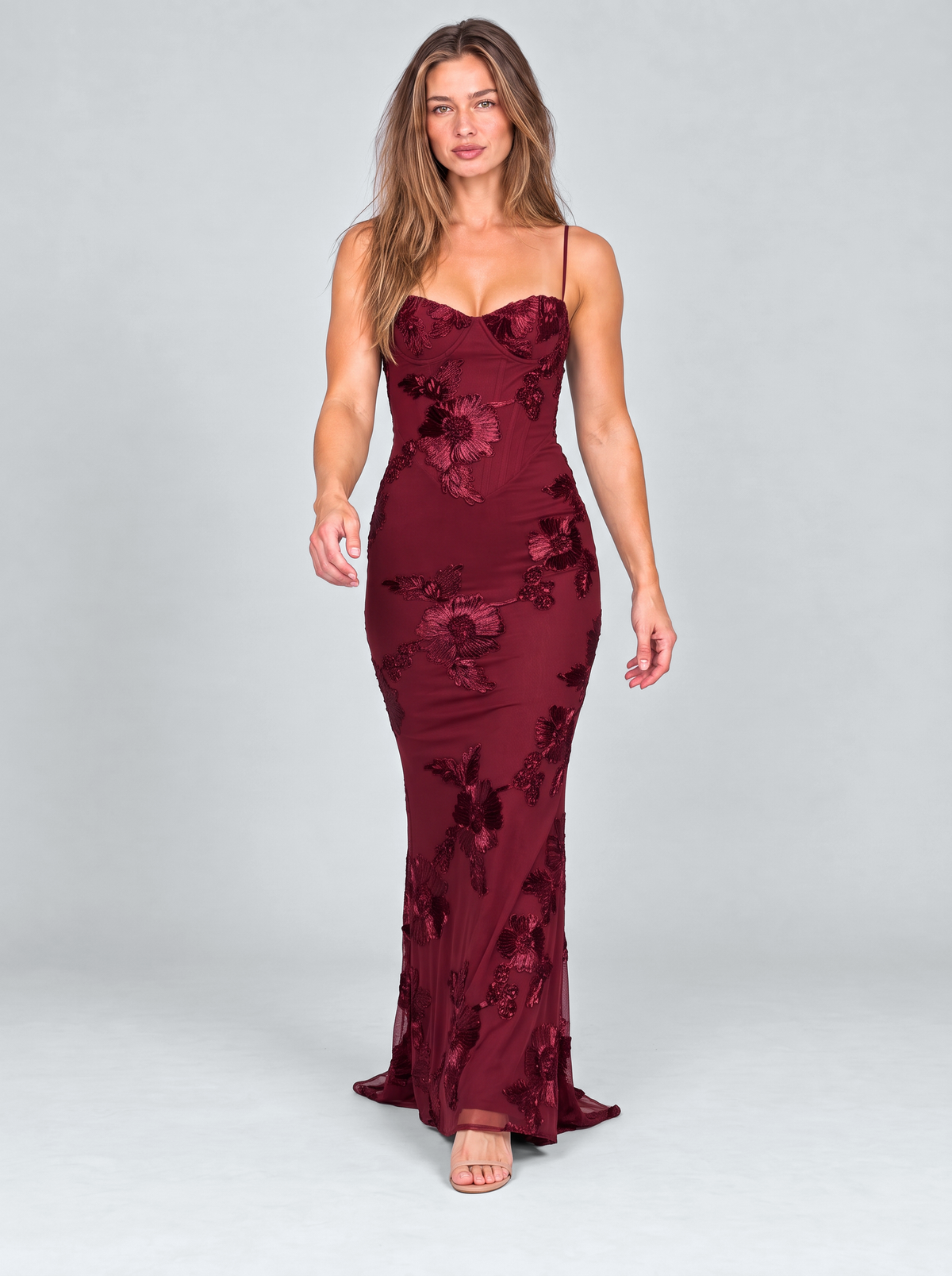 Vendôme Embroidered Mermaid Gown by Joeve Paris - view 4