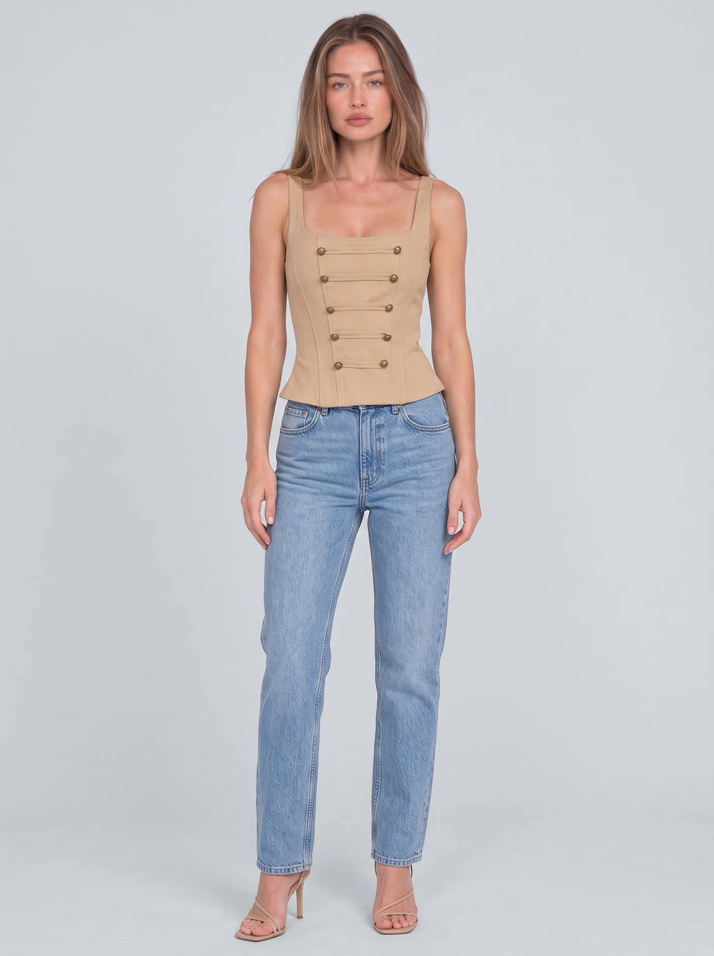 Wagram Button Corset Top by Joeve Paris - view 4