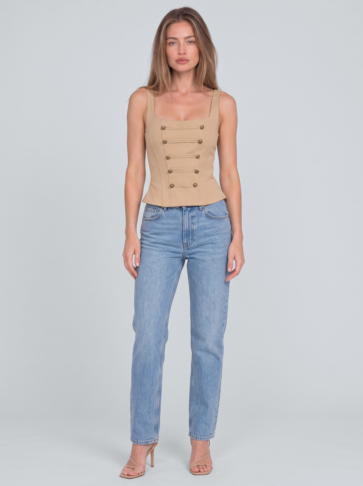 Wagram Button Corset Top by Joeve Paris - view 4