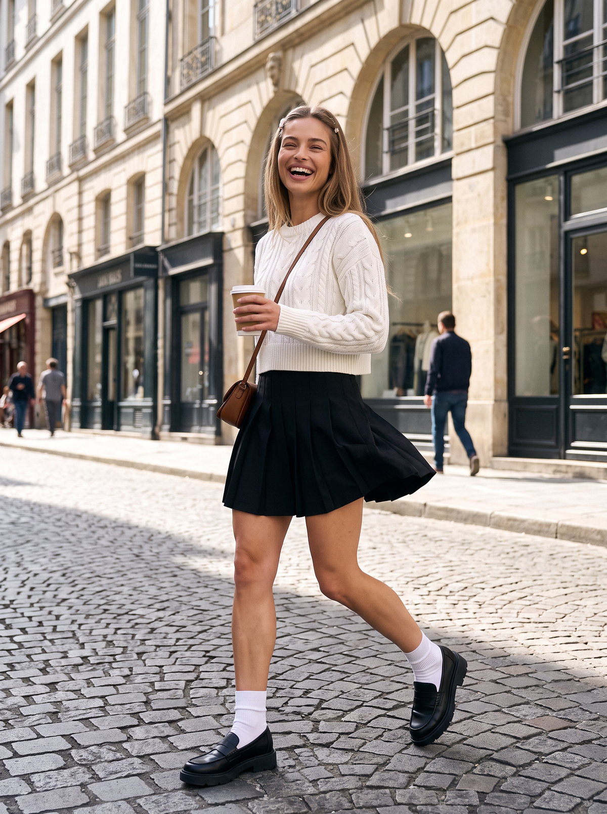 Sorbonne Pleated Mini Skirt by Joeve Paris - view 4